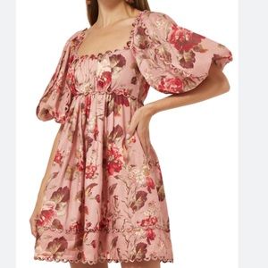 Cassia scallop Mini Dresss | Zimmermann